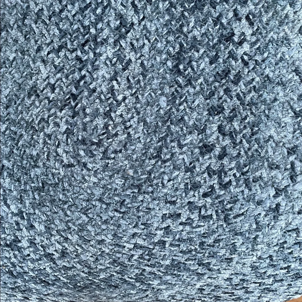Fieldcrest Textured 60” x 20” Handmade Runner in blue, gray and navy blue